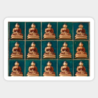 Buddha In Blue © Sticker